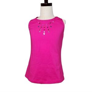 Morét Active Girl Pink Heart Embellished Tank Top – Size 12/14 Large